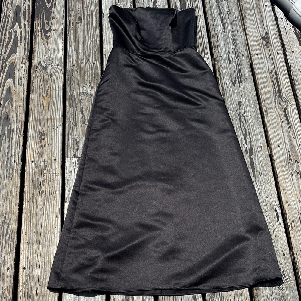 Bill Levkoff Black Strapless Gown for Cocktail